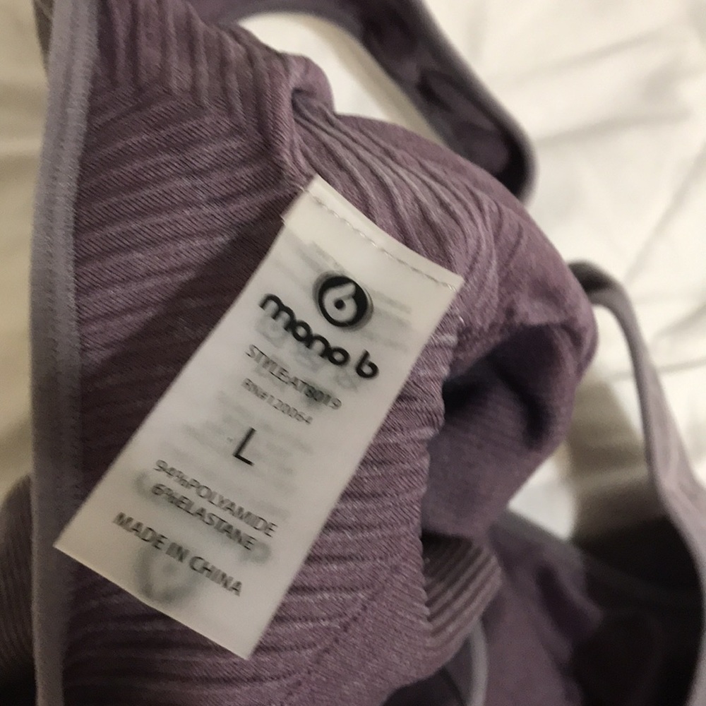 NWOT Mono B. Sport Workout Outfit Sports Bra and Leggings Set - Picture 8 of 8